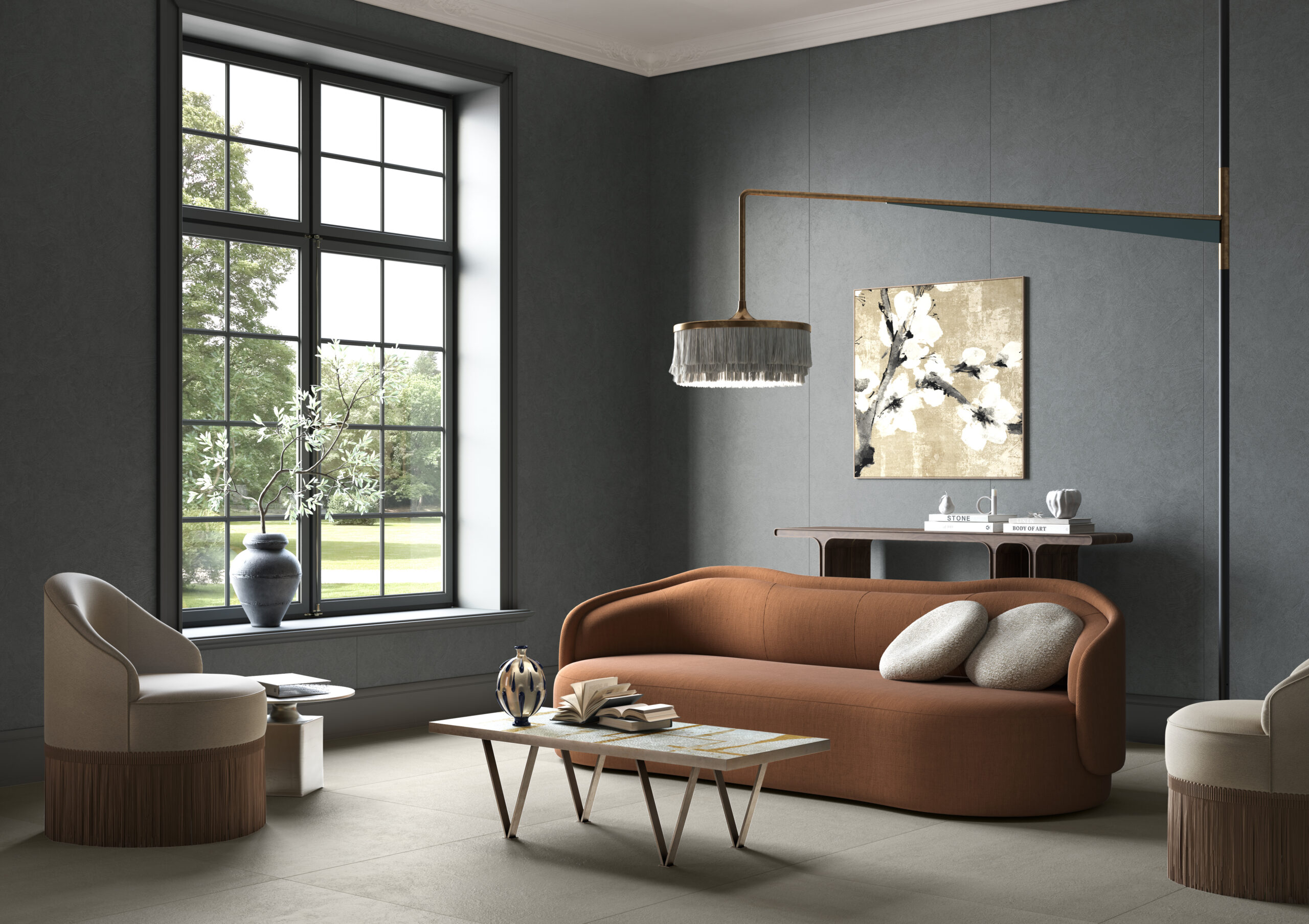 Gemini on living room walls