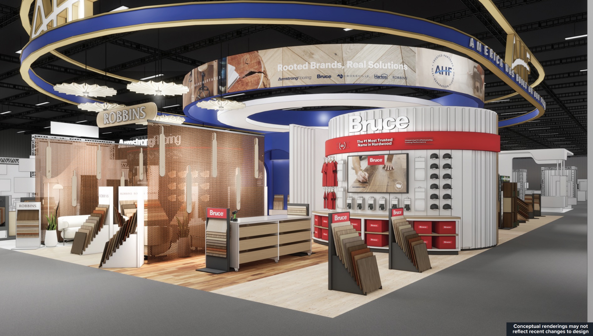 Rendering of AHF Booth at Surfaces, Bruce zone