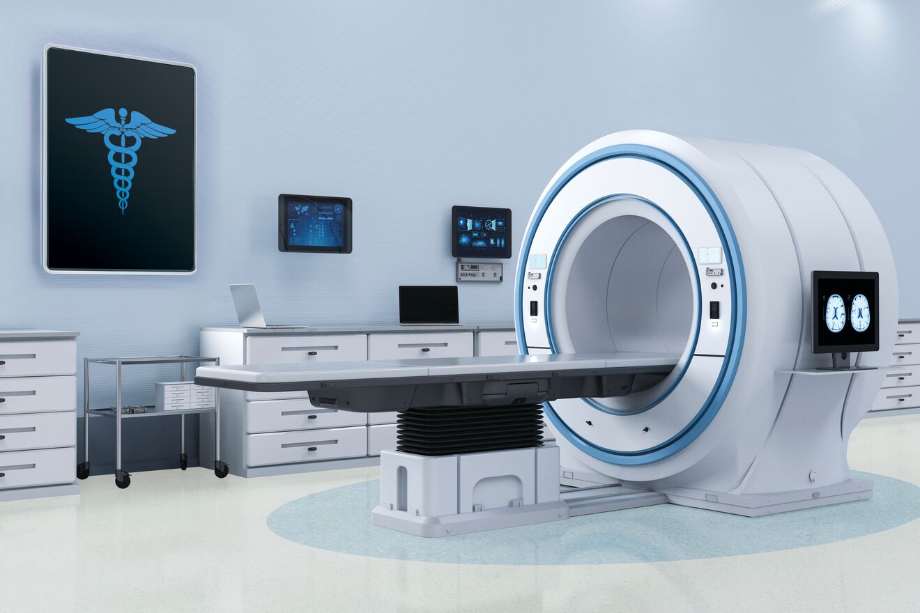 MedinPure homogeneous sheet flooring in imaging center