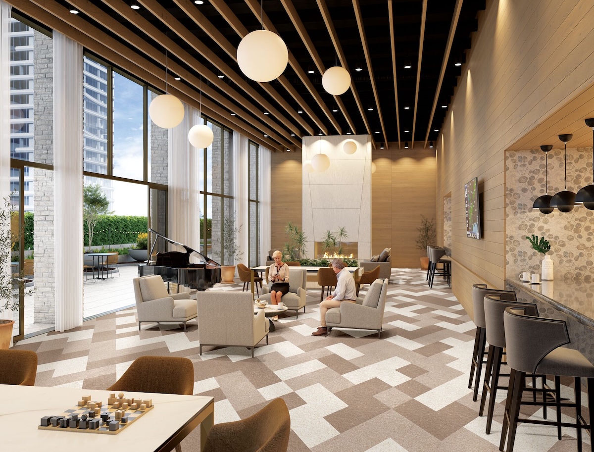 Excelon Imperial Texture VCT in hotel lobby